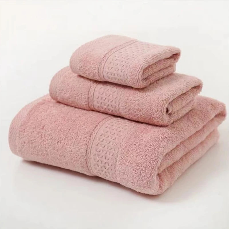 Coton Luxe: Set de Serviettes Ultra Douces 3 pièces