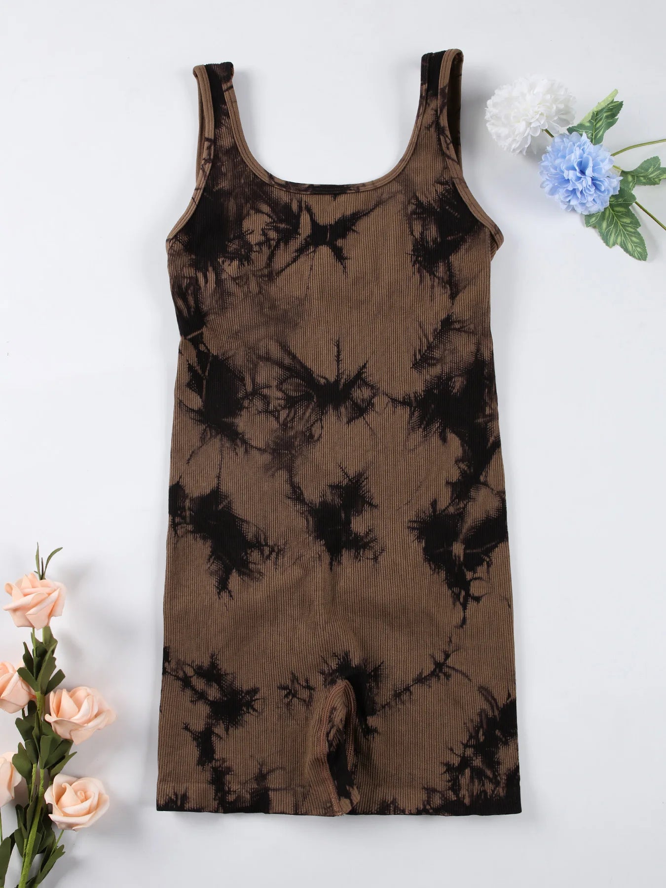 Combinaison Yoga Femme Dos Nu Extensible Sans Manches