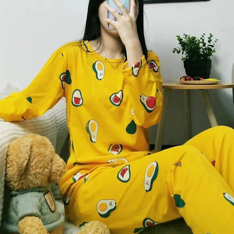 Pyjamas Mignons Coréens pour Femmes Courtes