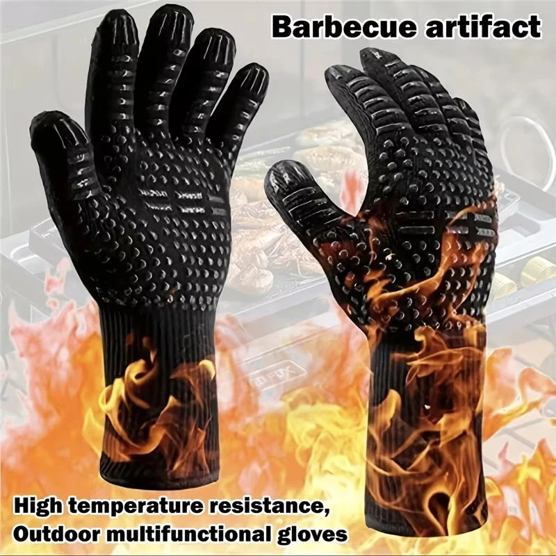Gants ThermoChef: Protection Ultime 800°C Silicone