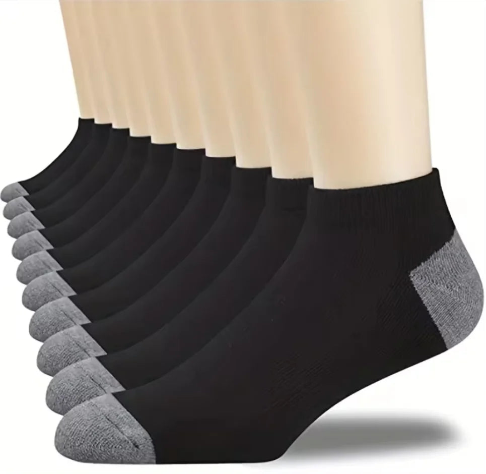 Bamboo Blend Sport Socks - Men's 10-Pack Comfort