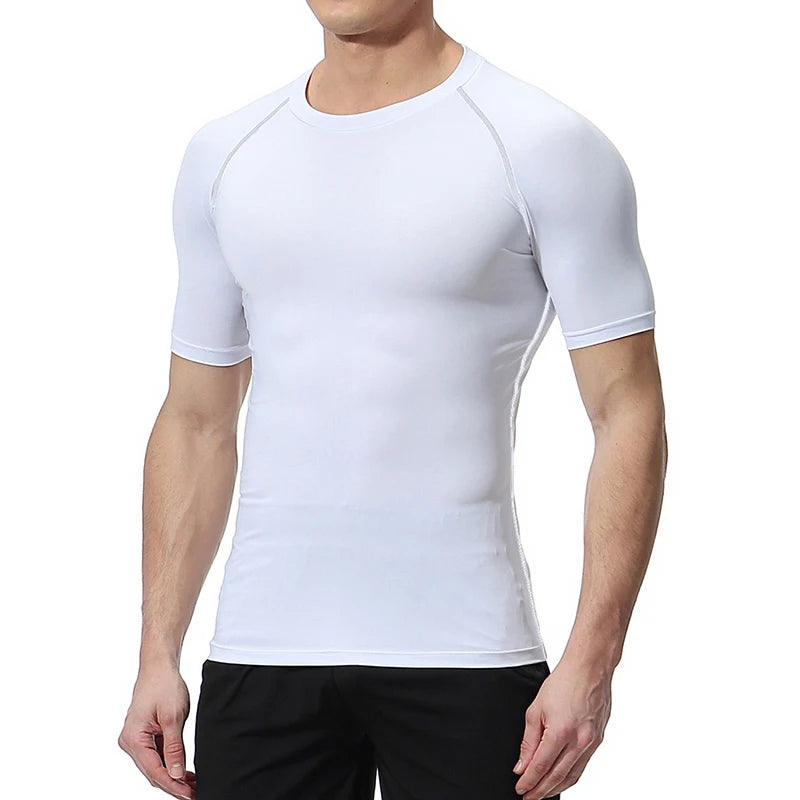 Équilibre T-shirt Compression Homme Été Rapide Séchage