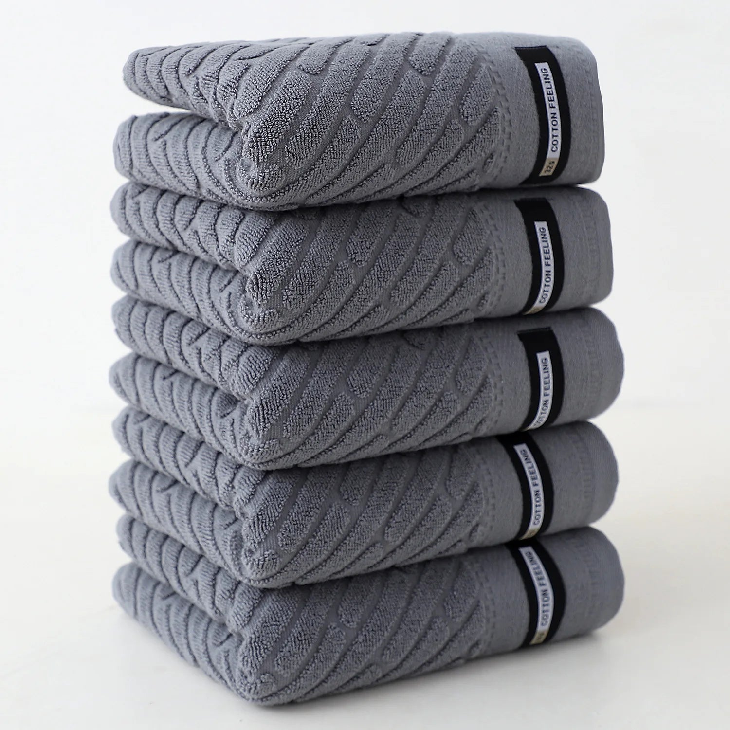 Douceur Coton: 5 Serviettes Absorbantes & Durables