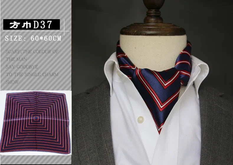 Foulard en soie britannique - Écharpe carrée chic