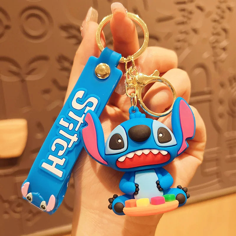 Disney Charm Keychains: Mickey, Minnie & Lilo Fun!