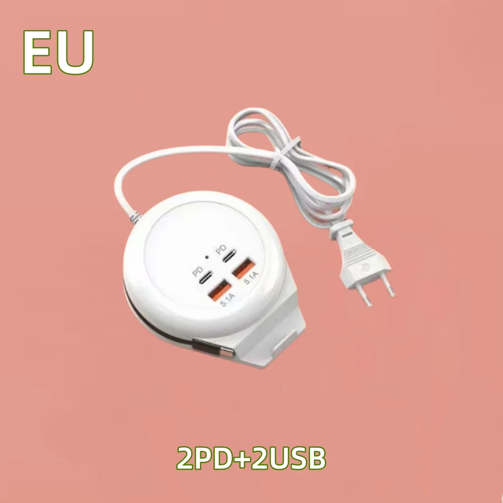 Maerknon 4-Port USB-C Fast Charger Hub