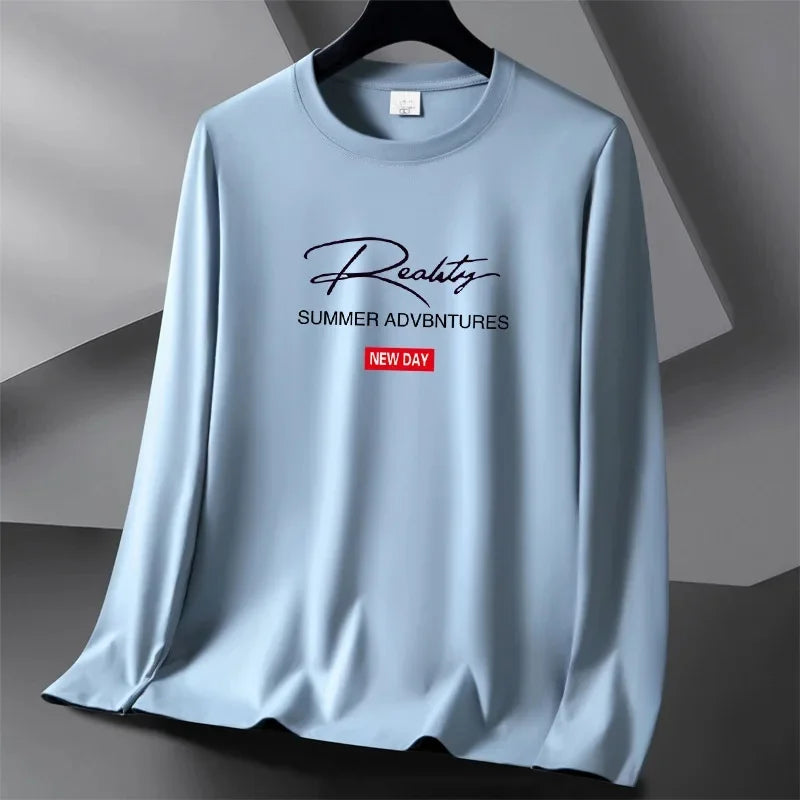 Élégance Hivernale: T-shirt Coton Long Manches