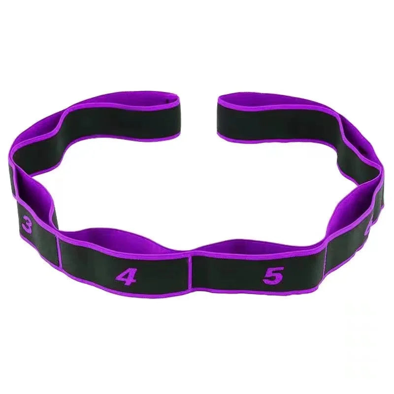 Ceinture Yoga Élastique Multi-Segments Fitness Stretch