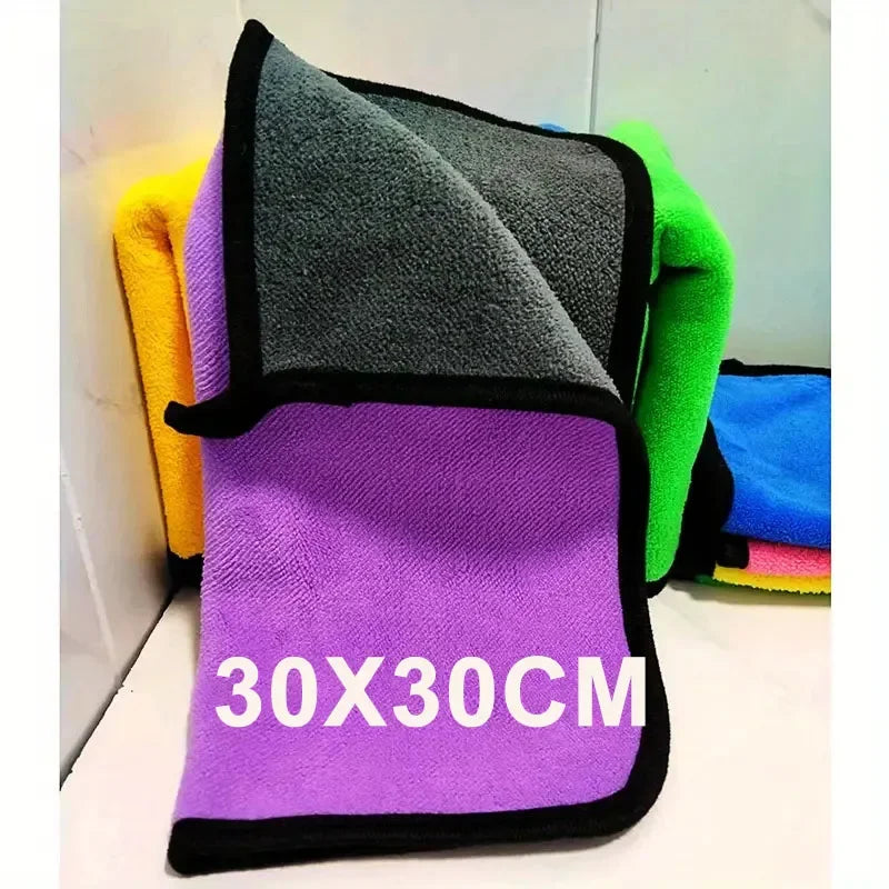 Chiffons Microfibre Luxe - 5 Pièces Nettoyage Auto