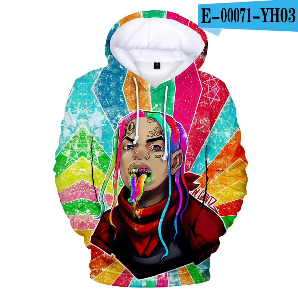 Hoodie 3D Tekashi69 Style Urbain