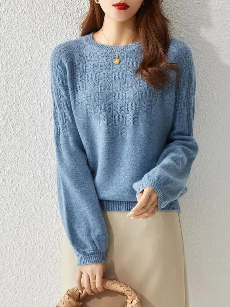 Pull Élégance Française à Manches Lanternes