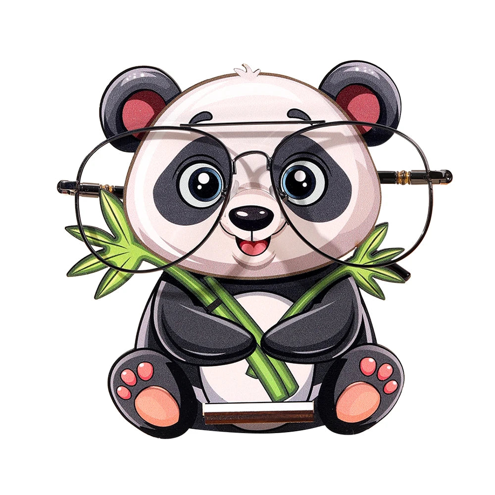 Giraffe Glasses Holder: Cute 3D Wooden Display Rack