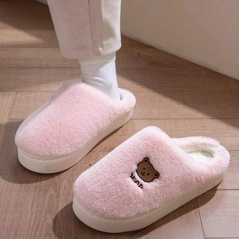 Pantoufles Coton Douillette Unisexe Hiver Confort