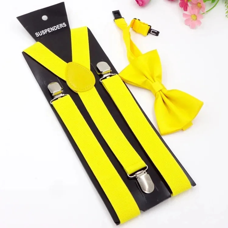 Chic Bowtie Suspenders for Stylish Men
