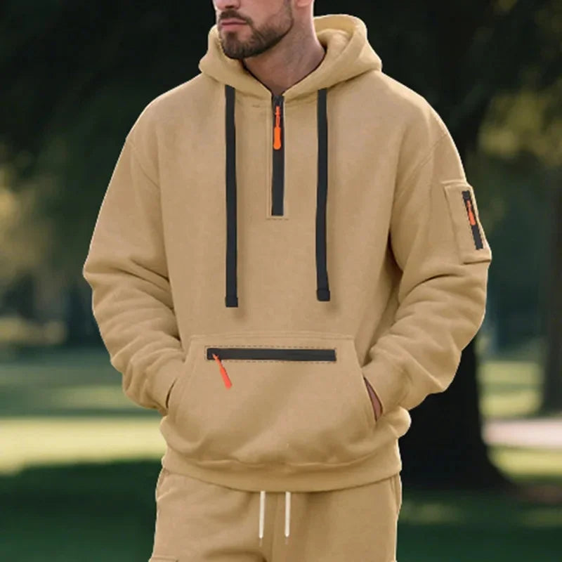 Pull Capuche Confort Épais Sportif