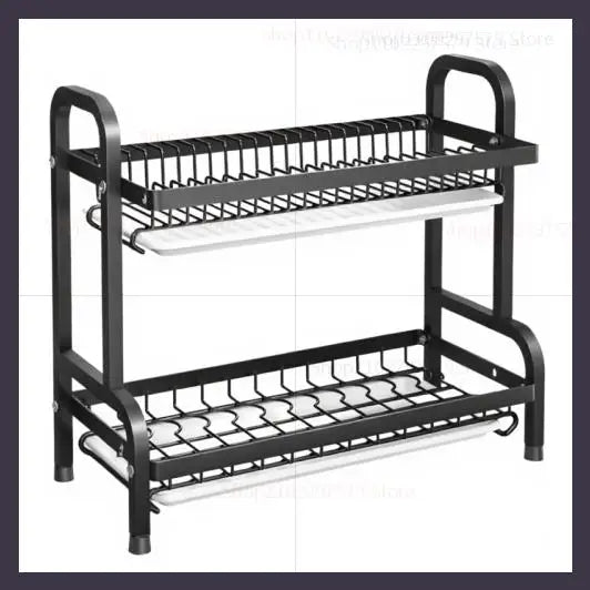 SpaceMax Duo: Rustproof 2-Tier Dish Rack 2025