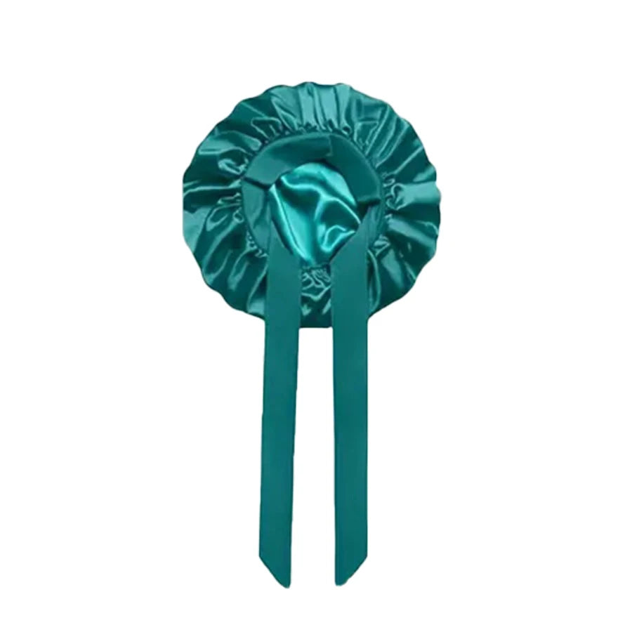 Satin Hair Bonnet & Scrunchie Set for Curly Hair