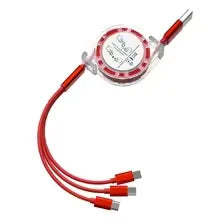 Câble 3 en 1 Nylon Tressé - Charge Rapide Universelle