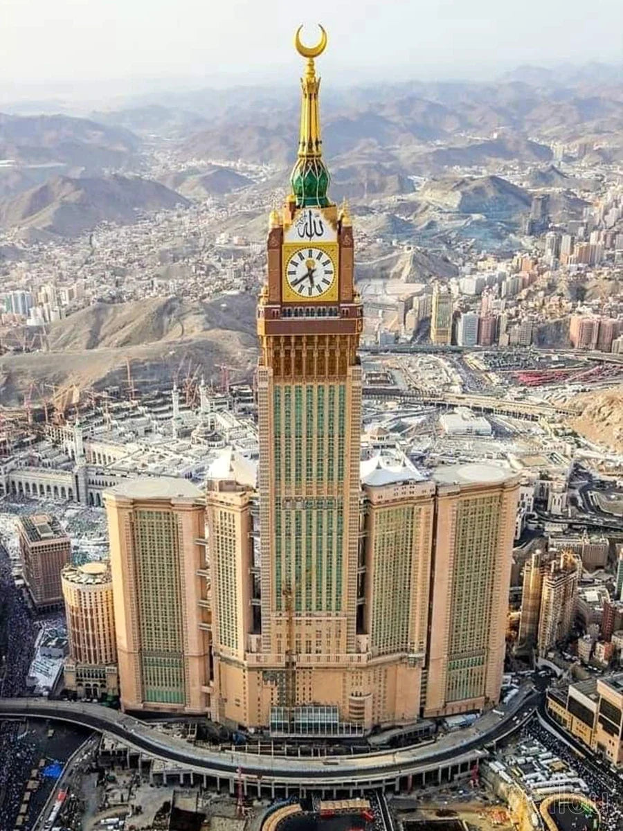 Éclat de Diamant: Mosquée de la Mecque en Mosaïque