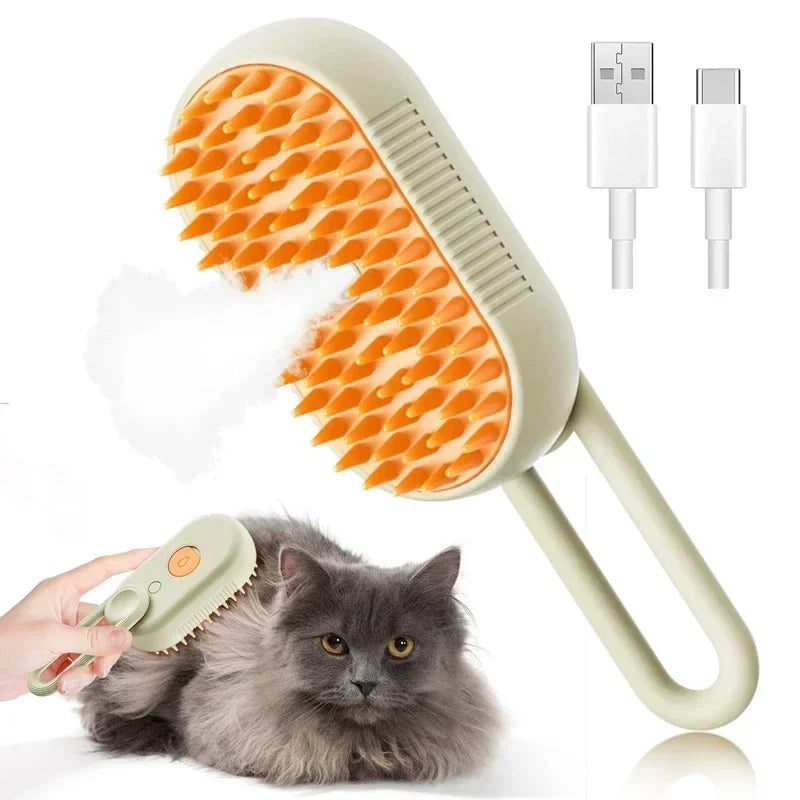PetSteam Comb: Grooming & Massage Spray Brush