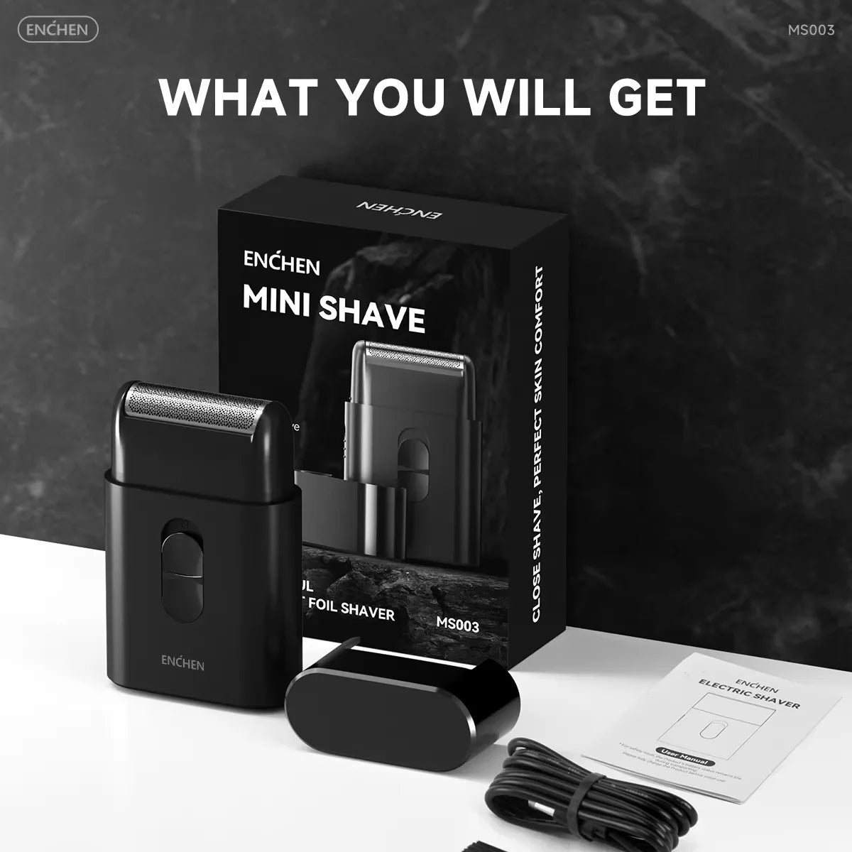 ENCHEN Pro Shaver MS003: Precision Travel Razor