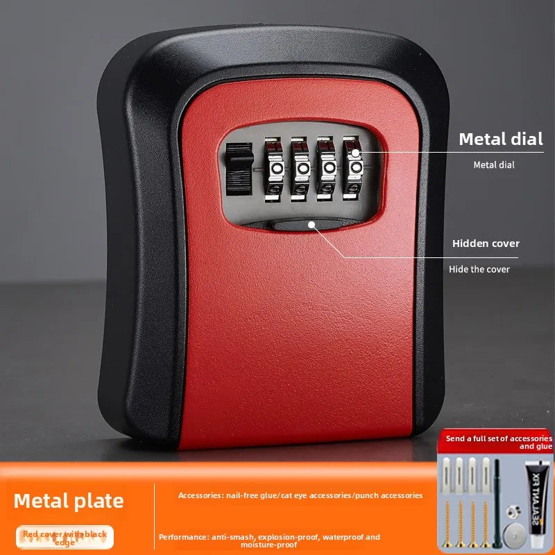 Porte-clé mural sécurisé à combinaison 4 chiffres