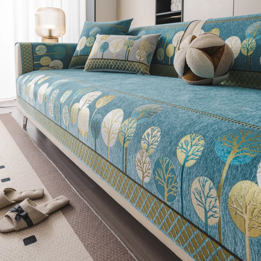 Housse Boho Lune - Protection Antidérapante Canapé