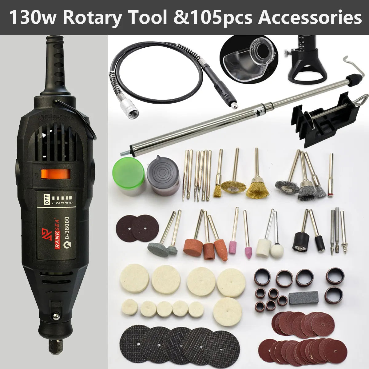 RANKSEA Kit Rotatif 43 Accessoires DIY