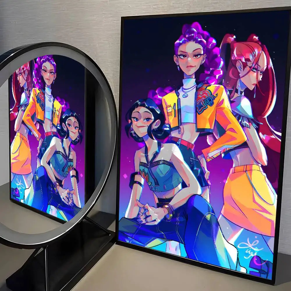 Affiche HD K-Pop Démon H-Hunters - Décor Moderne