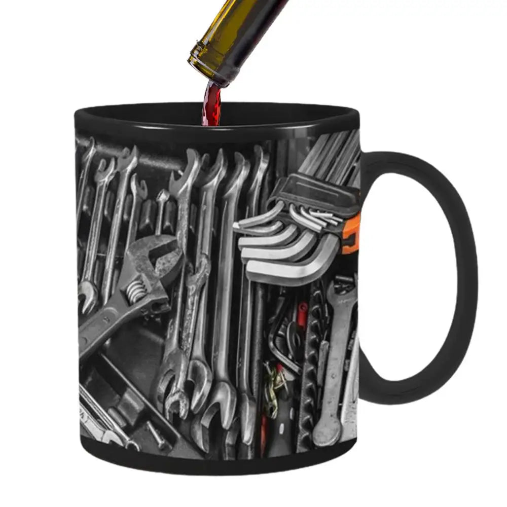 Funny Mechanic Mug: Large Capacity Ceramic Delight