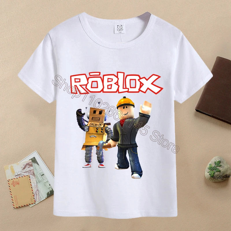 T-shirt Cartoon Enfant ROBLOX Été 6-12 Ans