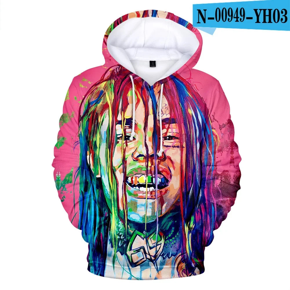 Hoodie 3D Tekashi69 Style Urbain