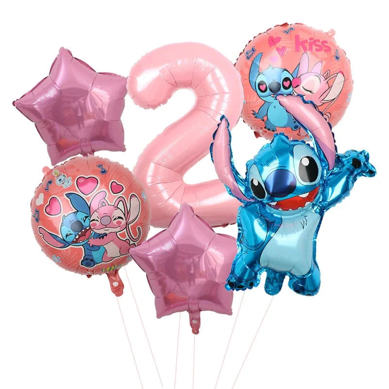 Ensemble Anniversaire Lilo & Stitch Fête Disney Fille