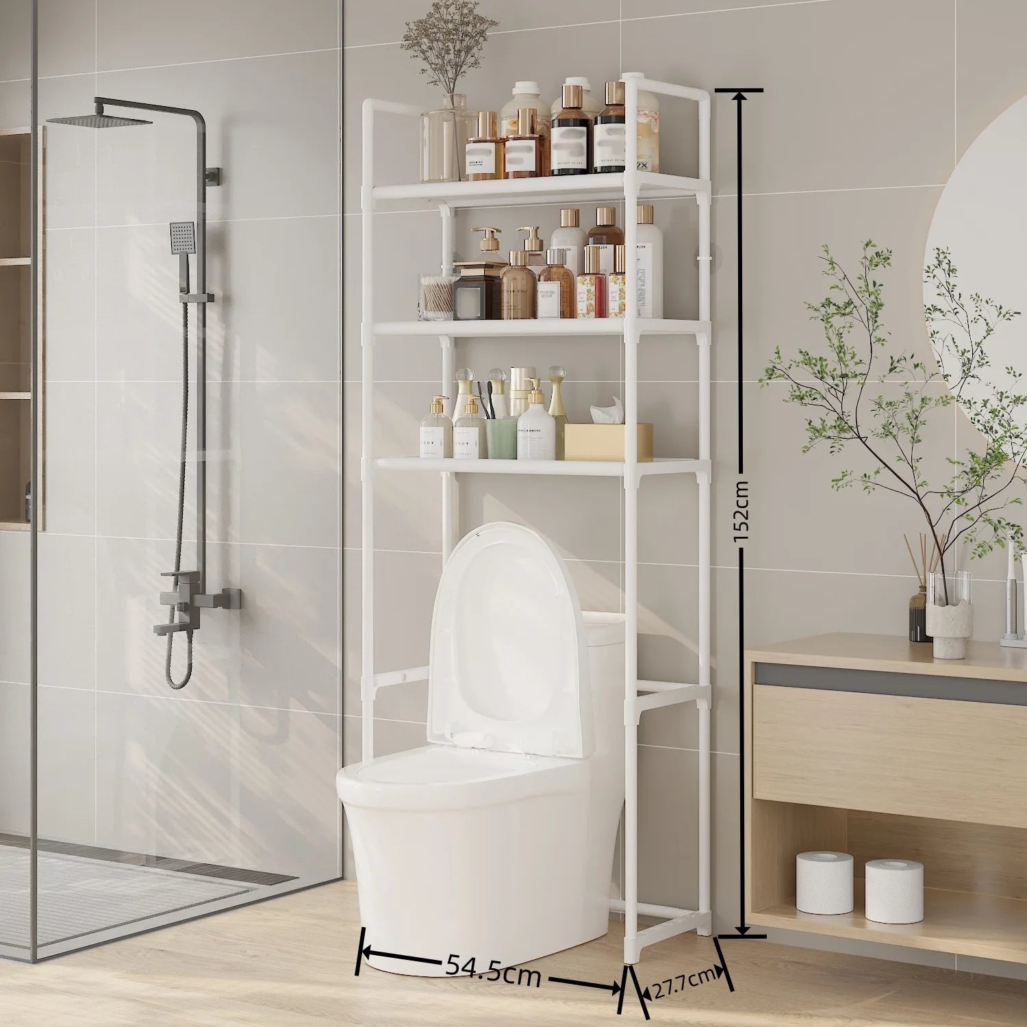 Soutien Bain Plastique Étanche Sans Perçage