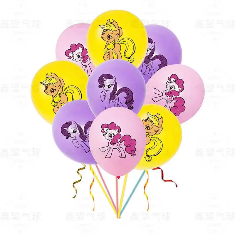 Ensemble Petit Poney Vaisselle Anniversaire Enfant