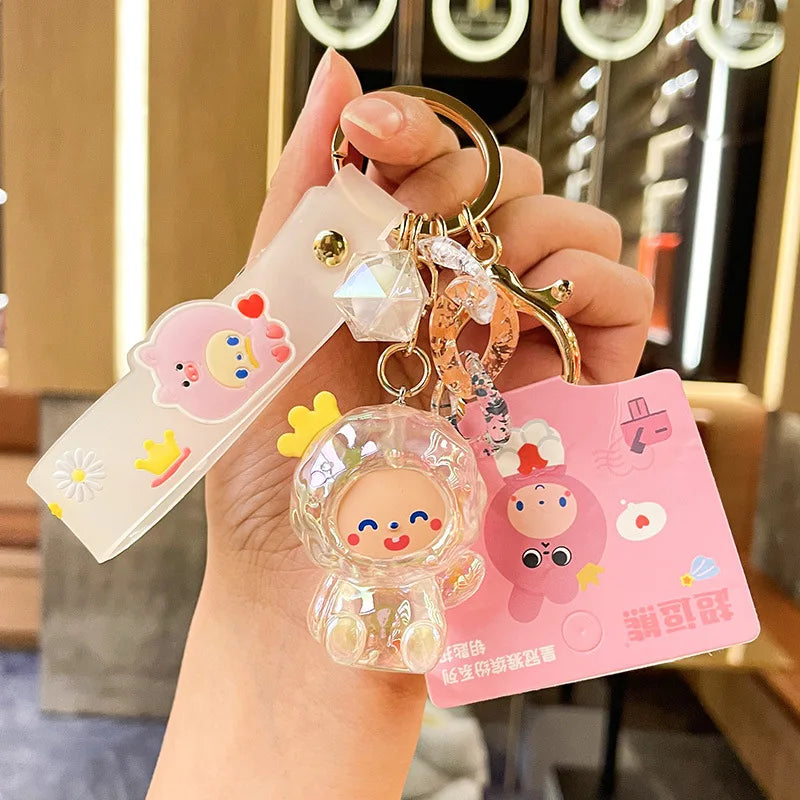 Porte-clés Mignon Singe Couronne Colorée MINISO