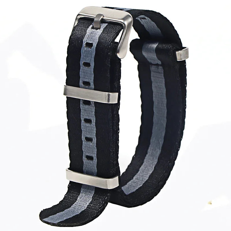 Bracelet Nylon 20/22mm Unisexe - Remplacement Chic
