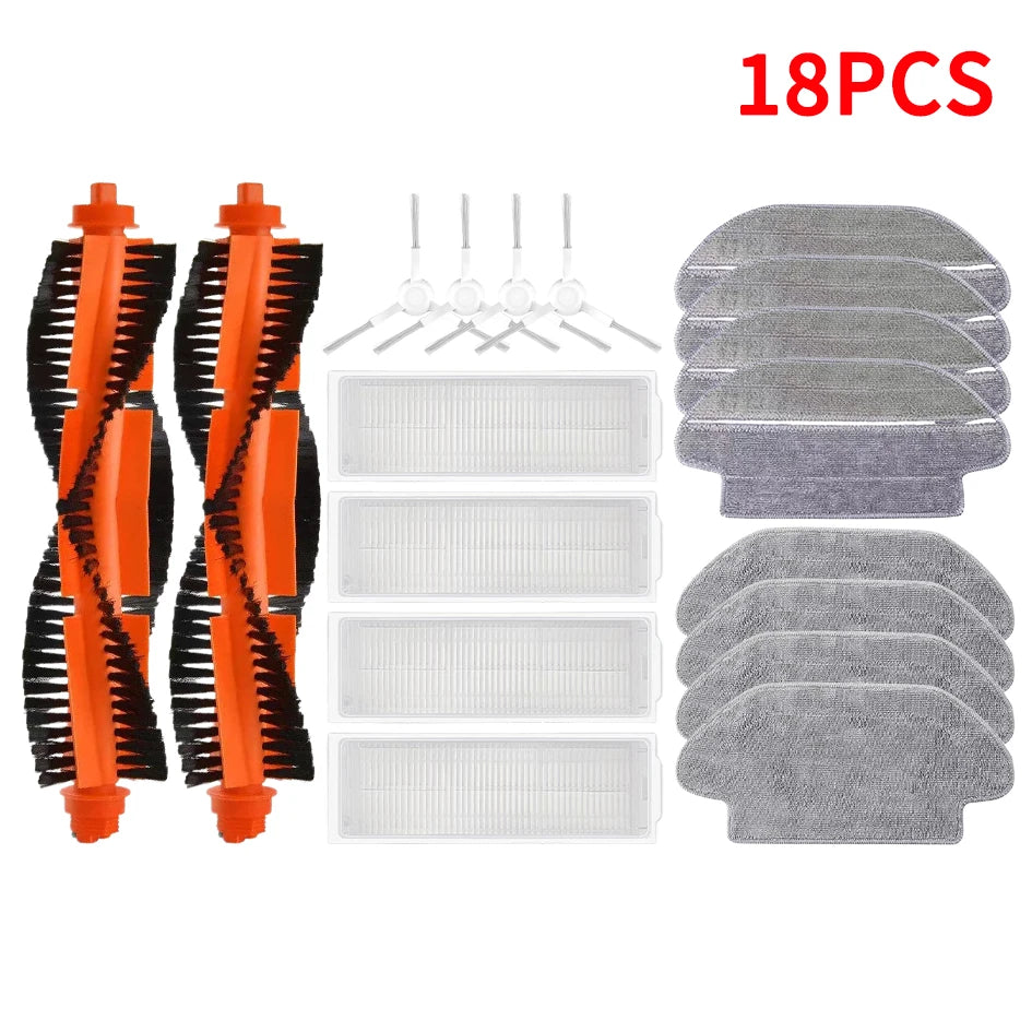 Kit Accessoires Mijia 2S/3C: Brosse & Tissus Vadrouille