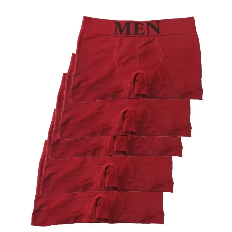 ComfyFlex Men's Solid Boxer Briefs - 5 Pack