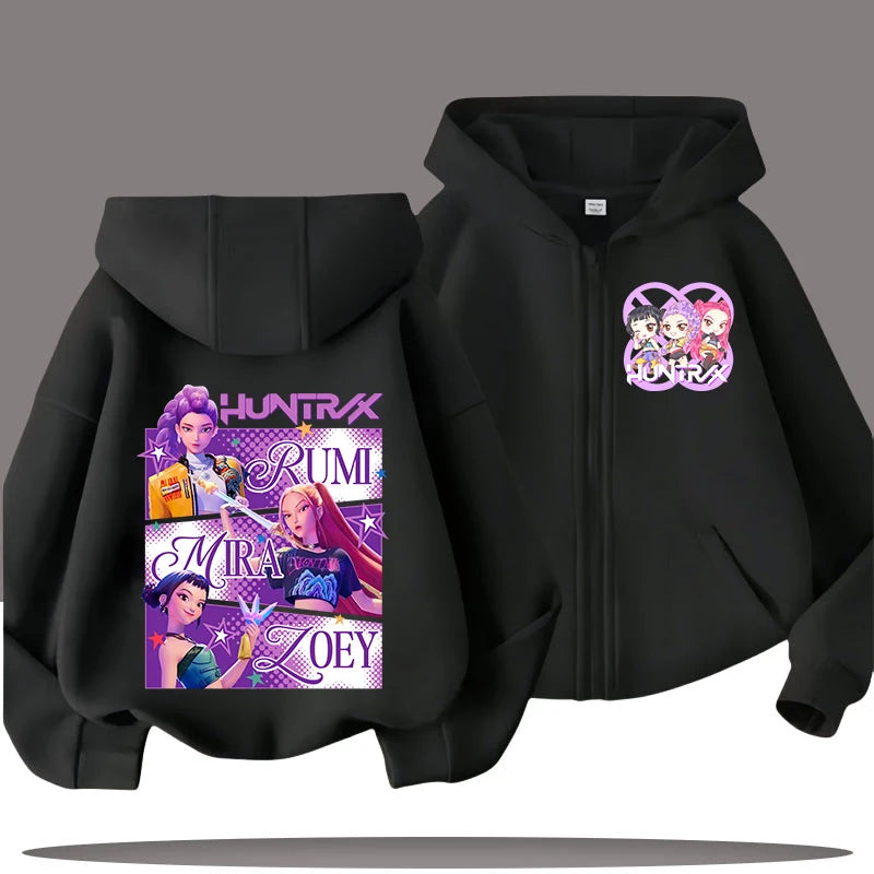 Sweatshirt Zippé Kpop Démon Enfants
