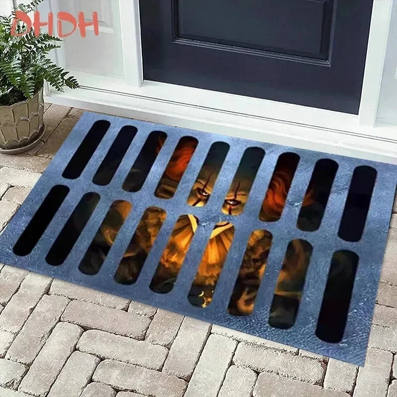 3D Horror Doormat: Halloween Spooky Floor Decor