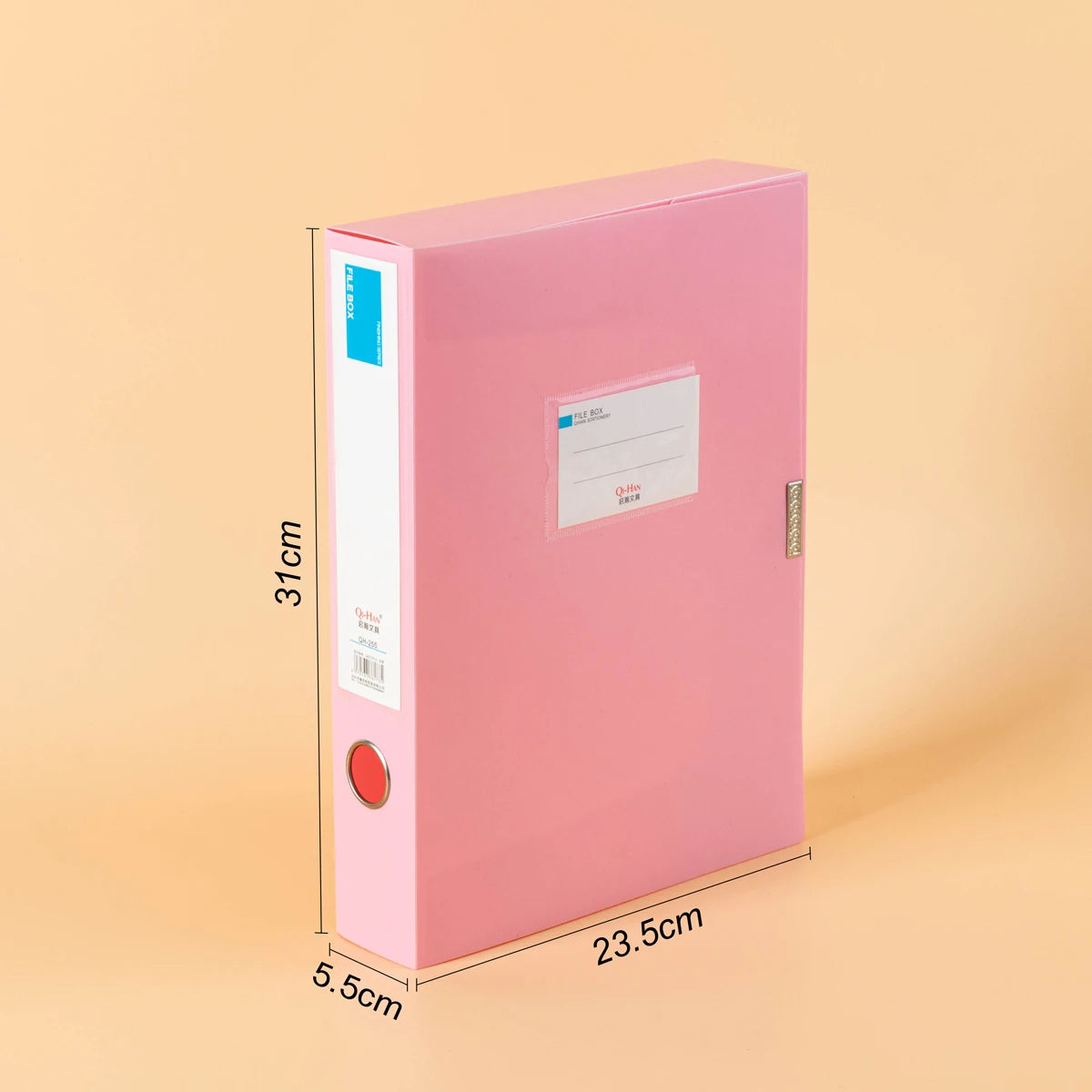 Boîte de rangement Morandi A4 avec fermeture Velcro