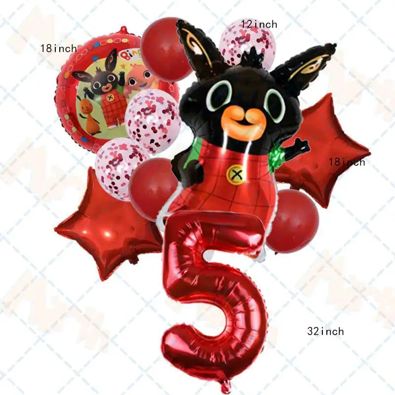 Fête Lapin Rouge et Noir