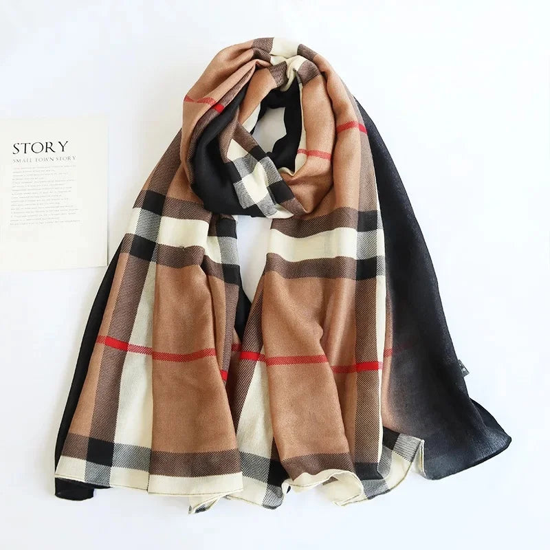 Écharpe Chic Coton-Lin : Élégance et Protection Solaire