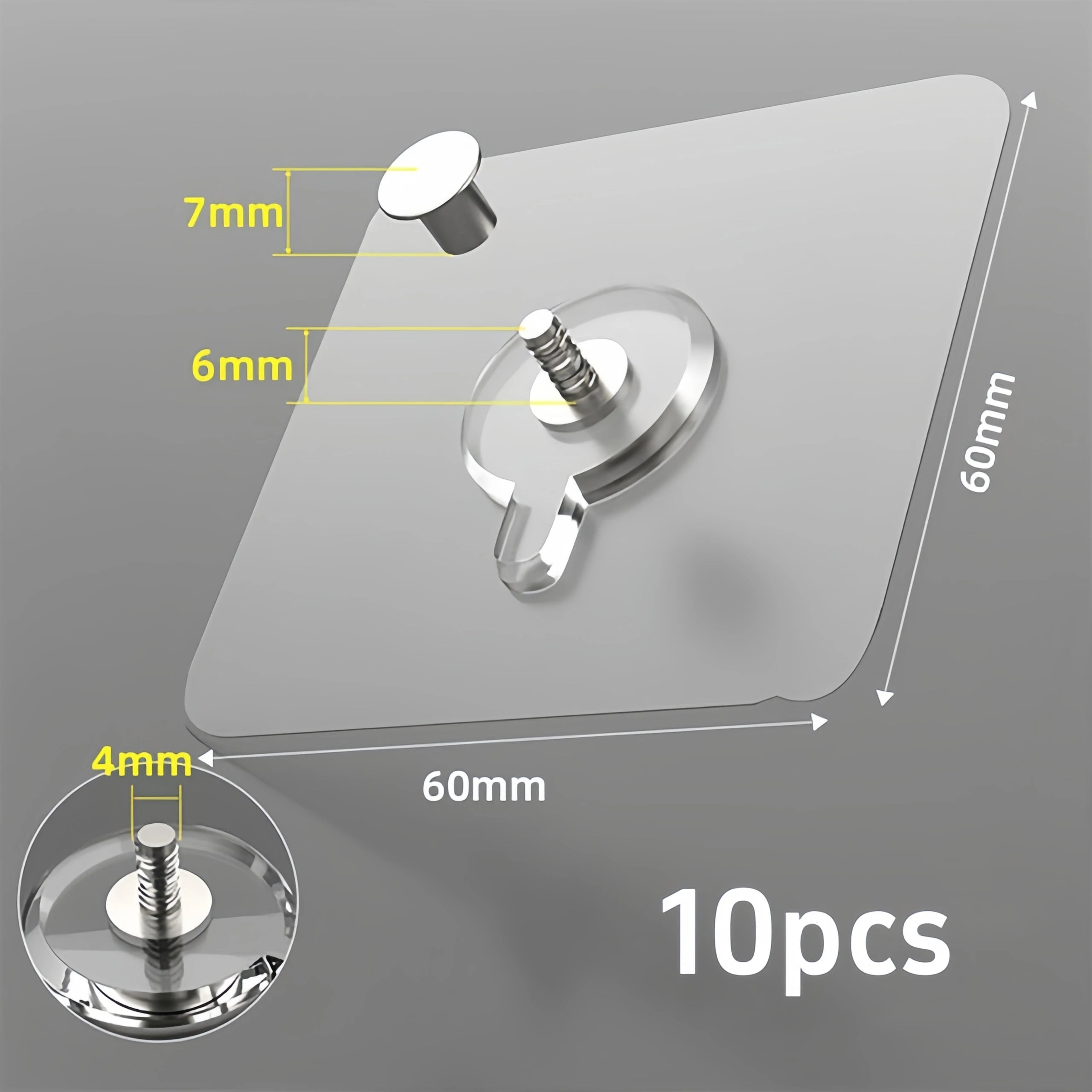 Strong Adhesive Wall Hooks for Photos & Decor