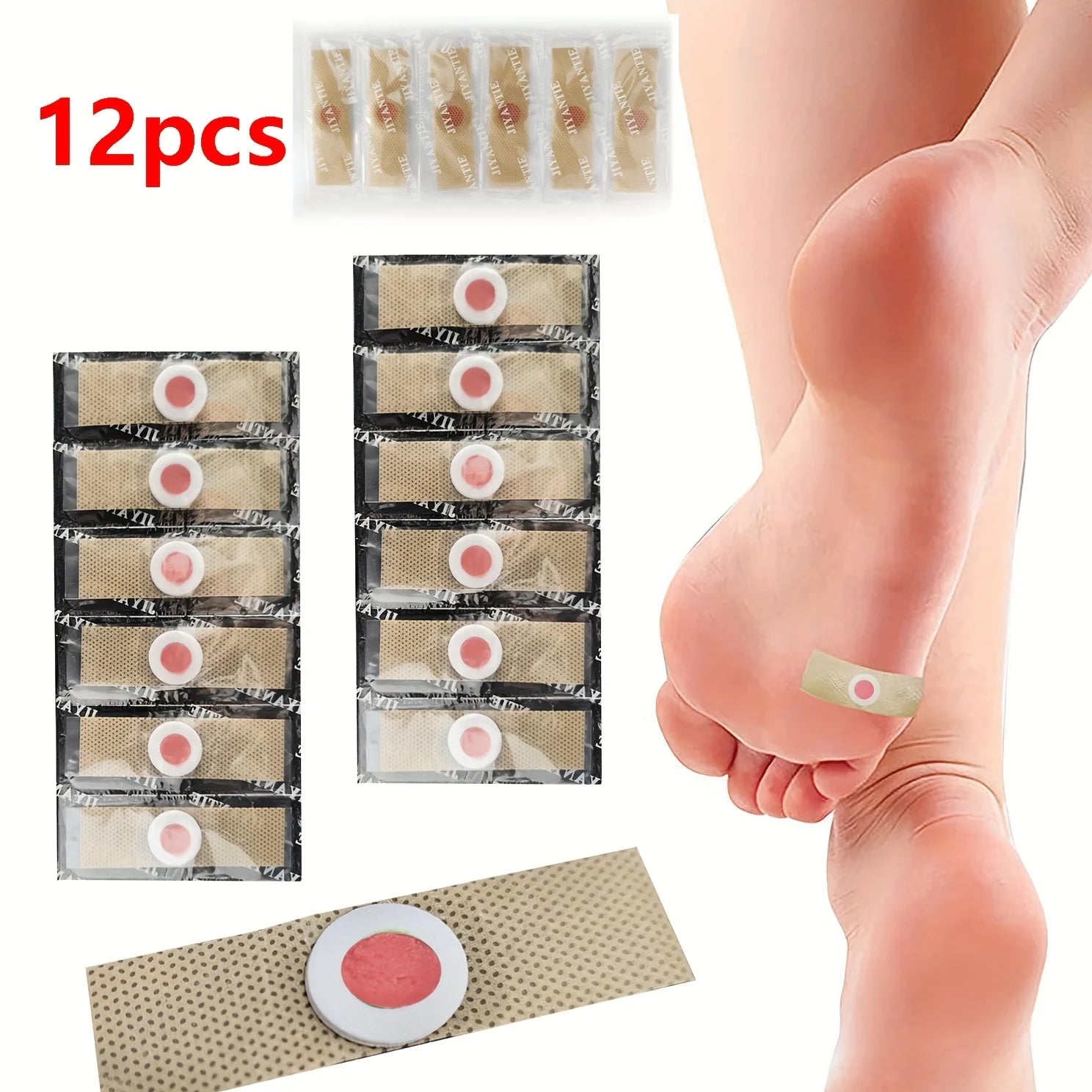12-Piece Corn Removal Foot Care Pads Set