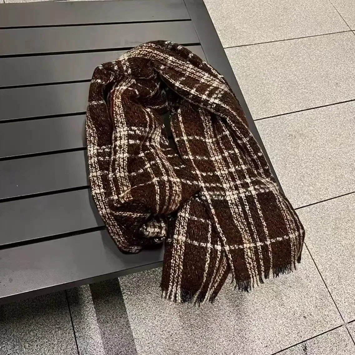 Écharpe Kimono en Cachemire Épais - Élégance et Chaleur