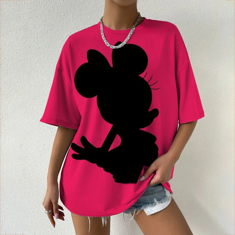 T-shirt Minnie et Mickey : Style Familial Éclatant
