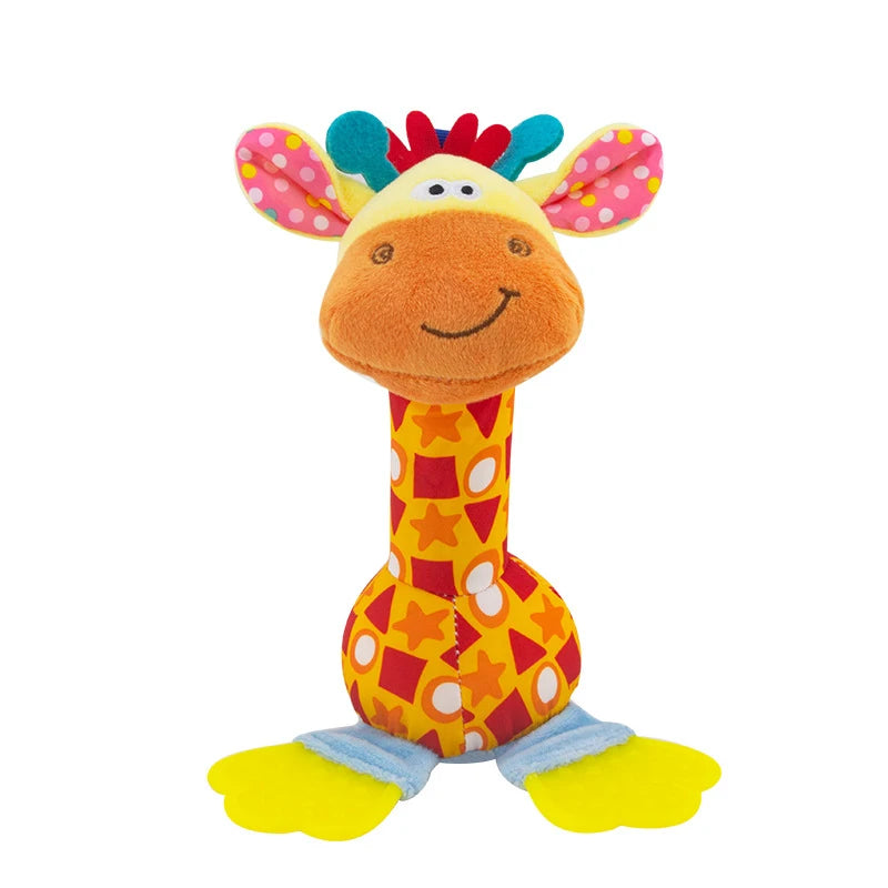 Plush Animal Teether Toy for Baby Soothing