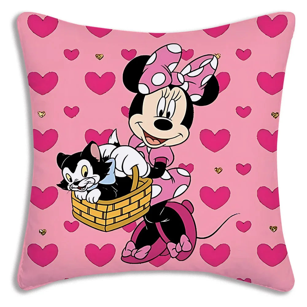 Kawaii Disney Duo: Mickey & Minnie Plush Pillow Covers